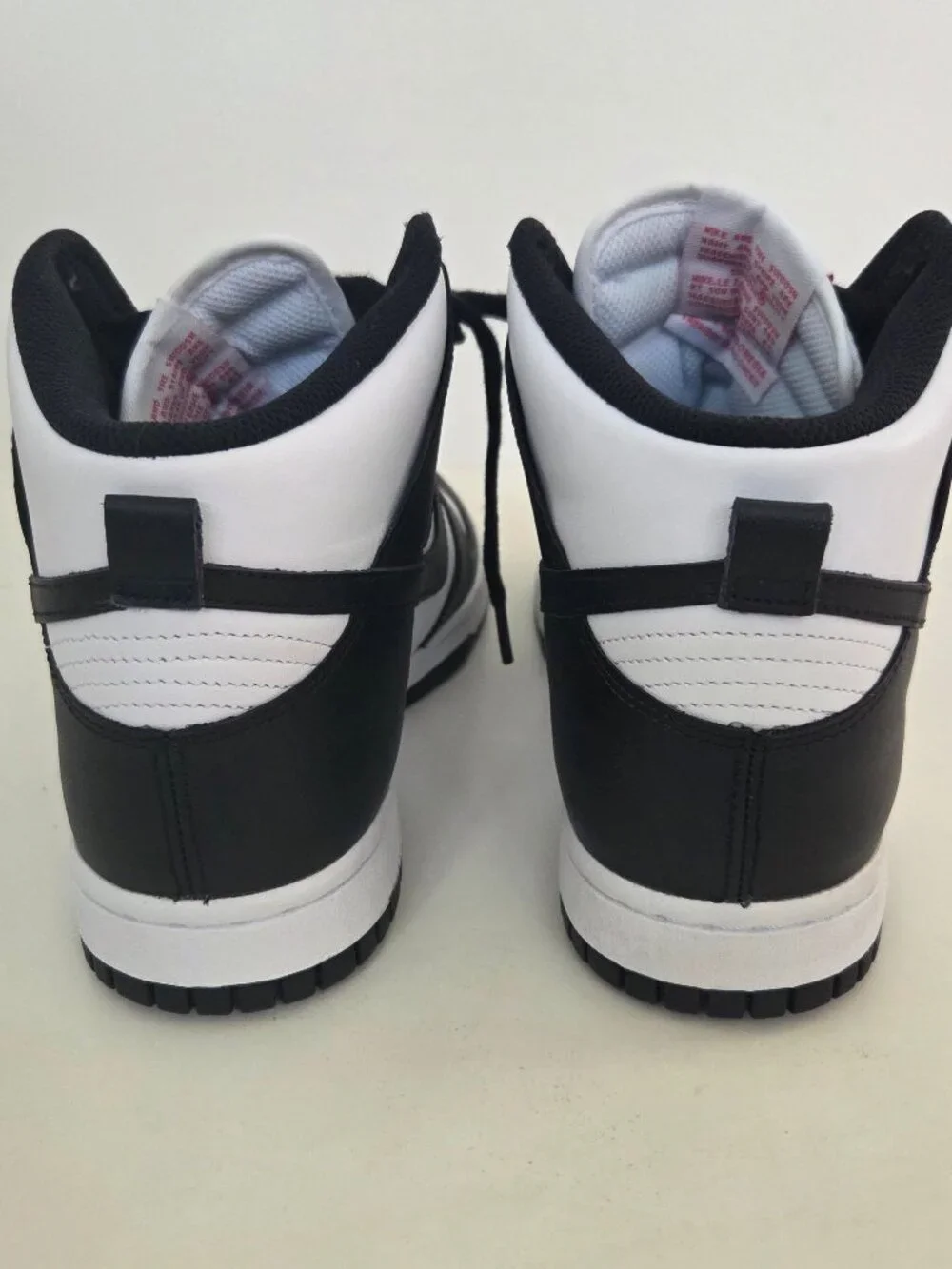 Nike Dunk High Womens 9 Sneakers Black White Panda Shoes Casual 80s Retro - New